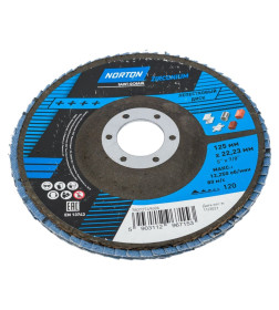 Диск лепестковый шлифовальный 125мм Р120 Цирконий NORTON