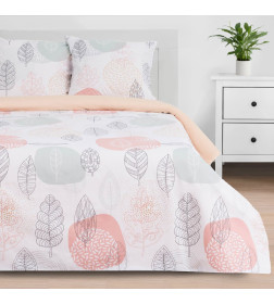 Постельное бельё «Этель» 1.5 сп Leaves 143*215 см,150*214 см, 70*70 см 2 шт