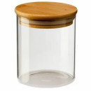 Банка для сыпучих продуктов (0,27 л) (107193) с бамбуковой крышкой (00107193) 