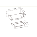 Вытяжка кухонная Weissgauff Aura 456 PB Black Glass (Aura456PBBlackGlass) 