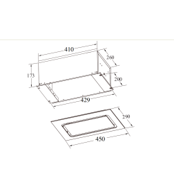 Вытяжка кухонная Weissgauff Aura 456 PB Black Glass