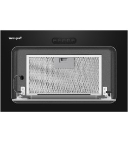 Вытяжка кухонная Weissgauff Aura 456 PB Black Glass