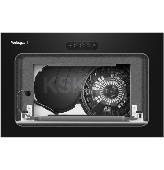 Вытяжка кухонная Weissgauff Aura 456 PB Black Glass (Aura456PBBlackGlass) 