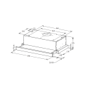 Вытяжка кухонная Weissgauff TEL 600 TC BL (TEL600TCBL) 
