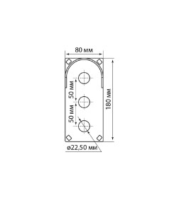 Корпус КП103 c козырьком для кнопок, 3 места, ABS желтый, IP66 TDM SQ0705-0013