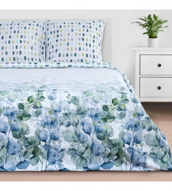 Постельное бельё «Этель» Евро Eucalyptus 200х217 см, 240х220 см, 70х70 см - 2 шт