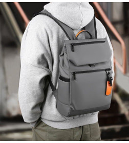 Рюкзак Pride H03-66 серый,Oxford PU, 41х30х15 см