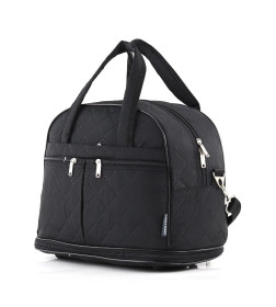 Сумка 2061Т черный,Полиэстер, 29(37)х40х20 см; 23/29 л; 5 мм