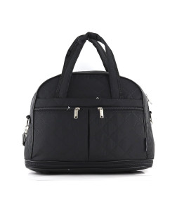 Сумка 2061Т черный,Полиэстер, 29(37)х40х20 см; 23/29 л; 5 мм