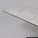 Стол AV 2111, МДФ+керамика, раздвижной 1200 (1800)*800 натуральный, глянцевый GOLD JADE/черный (119670) 