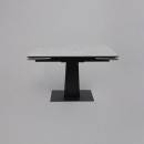 Стол AV 2119, МДФ+керамика, раздвижной 1200 (1800)*800 белый, глянцевый CARLA LARKIN /черный (119680) 