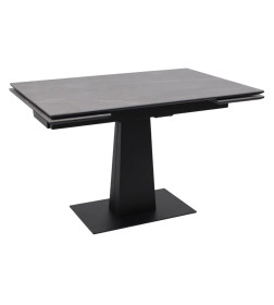 Стол AV 2119, МДФ+керамика, раздвижной 1200 (1800)*800 серый, матовый LARKA GREY/черный