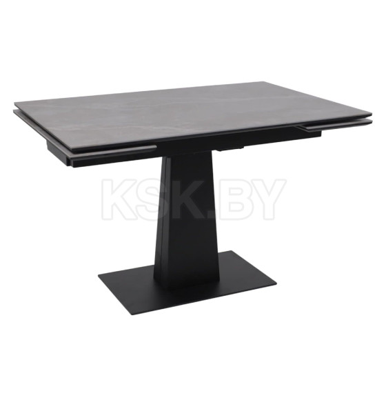 Стол AV 2119, МДФ+керамика, раздвижной 1200 (1800)*800 серый, матовый LARKA GREY/черный (119677) 