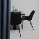 Стол AV 2119, МДФ+керамика, раздвижной 1200 (1800)*800 серый, матовый LARKA GREY/черный (119677) 