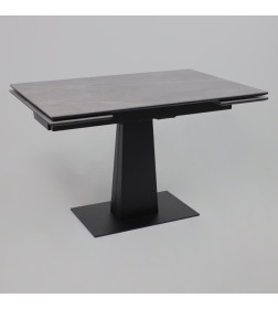 Стол AV 2119, МДФ+керамика, раздвижной 1200 (1800)*800 серый, матовый LARKA GREY/черный