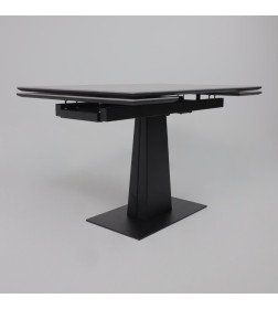 Стол AV 2119, МДФ+керамика, раздвижной 1200 (1800)*800 серый, матовый LARKA GREY/черный