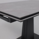 Стол AV 2119, МДФ+керамика, раздвижной 1200 (1800)*800 серый, матовый LARKA GREY/черный (119677) 