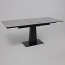 Стол AV 2119, МДФ+керамика, раздвижной 1200 (1800)*800 серый, матовый LARKA GREY/черный (119677) 