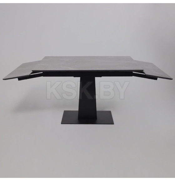 Стол AV 2119, МДФ+керамика, раздвижной 1200 (1800)*800 серый, матовый LARKA GREY/черный (119677) 