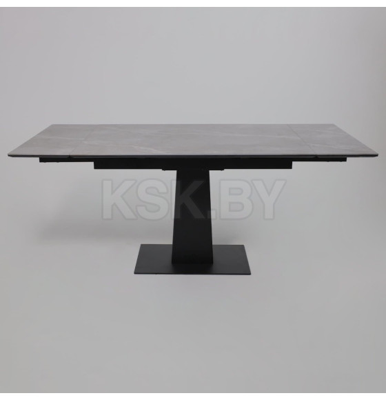 Стол AV 2119, МДФ+керамика, раздвижной 1200 (1800)*800 серый, матовый LARKA GREY/черный (119677) 