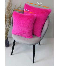 Подушка декоративная MATEX PLUSH. Размер: 35x35 Цвет: фуксия.