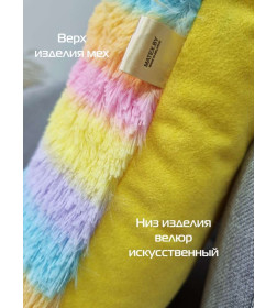 Подушка декоративная 35x35 см (розовый, голубой, желтый) MATEX PLUSH 65-630