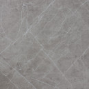 Стол МЕХИКО, пластик премиум 3Д, 950 мм, Мрамор белый/ Черный матовый (120558) 