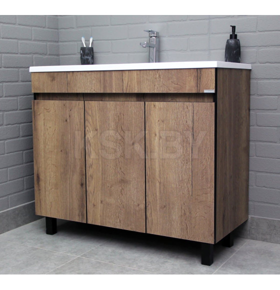 Тумба напольная Домино Dolche Dark 100 под умывальник Modul DD5402T (DD5402T) 