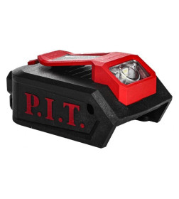 Адаптер для зарядки мобильных устройств, 20В, аккумулятора OnePower, порты USB/Type-C, фонарик P.I.T. PAD20H-3A