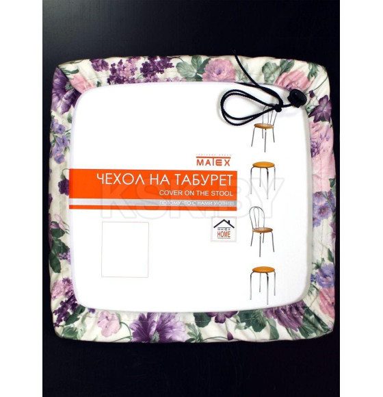 Подушка для сиденья MATEX VELOURS CUADRO. КОМПЛЕКТ 4 ШТ.. Размер: 33x33 Цвет: фуксия. (46-691) 