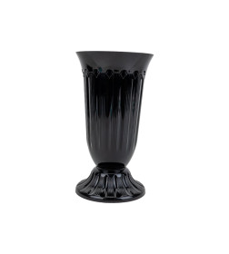 Вазон "Флавия" 2,0 л (черный) 283 Elfplast