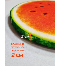 Подушка для сиденья "Арбуз" 33x33 см (красный, зеленый) MATEX FRUTIS 30-836