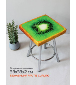 Подушка для сиденья "Киви" 33x33 см (зеленый, светло-коричневый) MATEX FRUTIS CUADRO 30-898