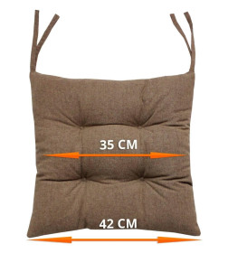 Подушка для сиденья 42x42 см (светло-коричневый) MATEX MELANGE 32-939