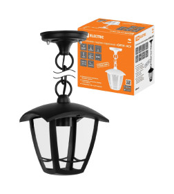 Светильник садово-парковый подвесной "СИТИ" НСУ 07-60-001 У1 четырехгранный черный TDM SQ0330-1303