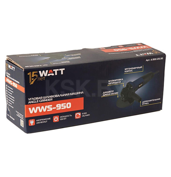 Углошлифмашина WATT WWS-950 (4.950.125.00) 