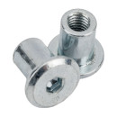 Гайка Эриксона с плоской головкой HEX M6, цинк, (пакет/10шт) МОНТАЖ (BM002466) 