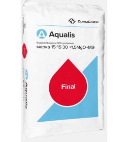 Удобрение Aqualis NPK марка 15:15:30+1.5MgO+МЭ 25 кг