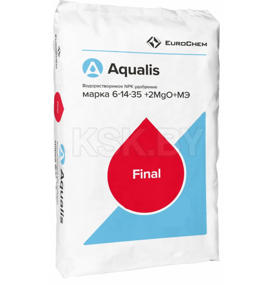 Удобрение Aqualis NPK марка 6:14:35+2MgO+МЭ 25 кг