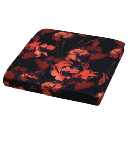 Подушка для сиденья MATEX CUADRO CONCEPT. МАКИ НА ЧЕРНОМ. Размер: 33x33 Цвет: черный, красный