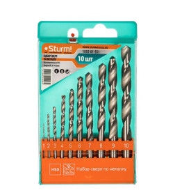 Набор сверел по металлу (10 шт.) Sturm! 1055-01-SS1