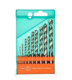 Набор сверел по металлу (10 шт.) Sturm! 1055-01-SS1