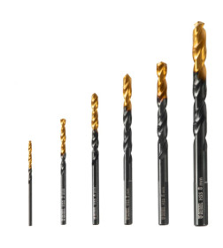 Набор сверл по металлу 2-8 мм HSS-Tin Golden Tip (6 шт.) Denzel 72300