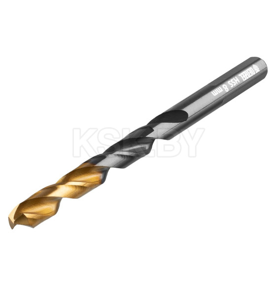 Набор сверл по металлу 2-8 мм HSS-Tin Golden Tip (6 шт.) Denzel 72300 (72300) 