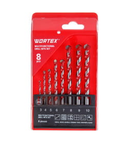 Набор сверл универсальных (8 шт.) WORTEX 1335679
