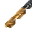 Набор сверл по металлу 1-10 мм HSS-Tin Golden Tip (19 шт.) Denzel 72321 (72321) 