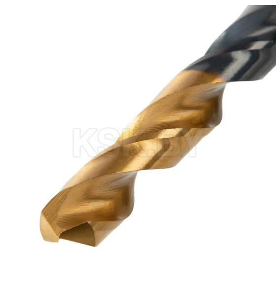 Набор сверл по металлу 1-10 мм HSS-Tin Golden Tip (19 шт.) Denzel 72321 (72321) 