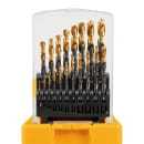 Набор сверл по металлу 1-10 мм HSS-Tin Golden Tip (19 шт.) Denzel 72321 (72321) 