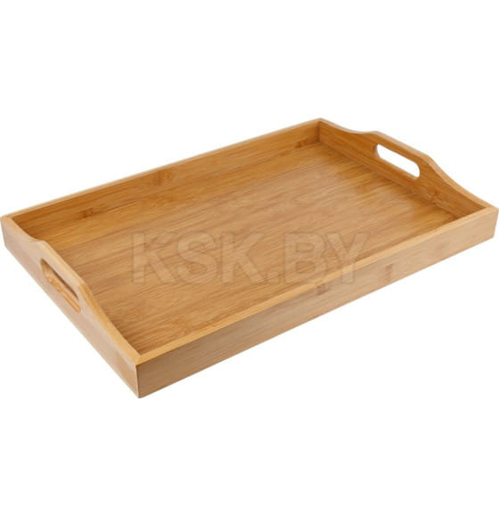 Поднос бамбуковый с ручками прямоугольный 46х31х6 см BAMBOO PERFECTO LINEA 38-463106 (38-463106) 