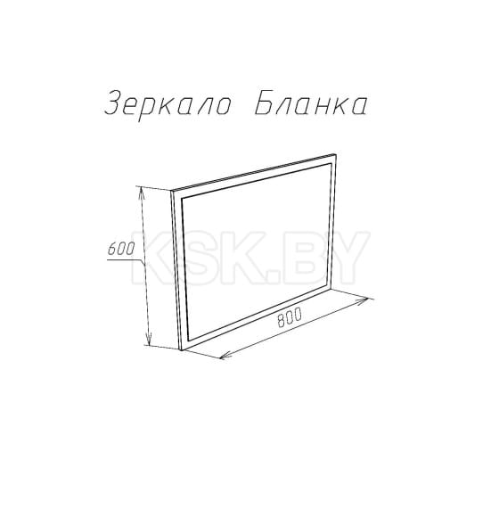 Ззеркало Бланка (Дуб Сонома) НК-мебель 72250069 (72250069) 